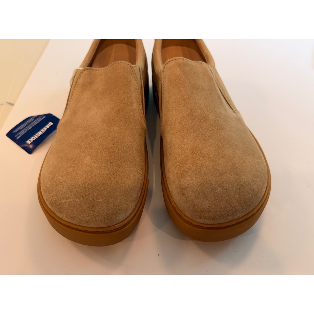 Birkenstock Oswego Suede Slip On Shoes Mens 44 Sand Beige Loafers 1019416 - Picture 7 of 7